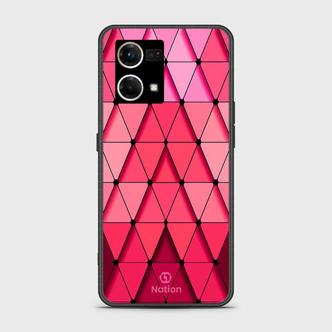 Oppo Reno 7 4G Cover - ONation Pyramid Series - HQ Ultra Shine Premium Infinity Glass Soft Silicon Borders Case