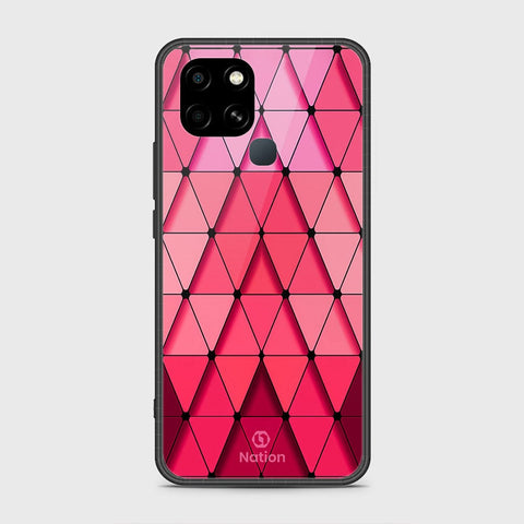 Infinix Smart 6 HD Cover- Onation Pyramid Series - HQ Ultra Shine Premium Infinity Glass Soft Silicon Borders Case