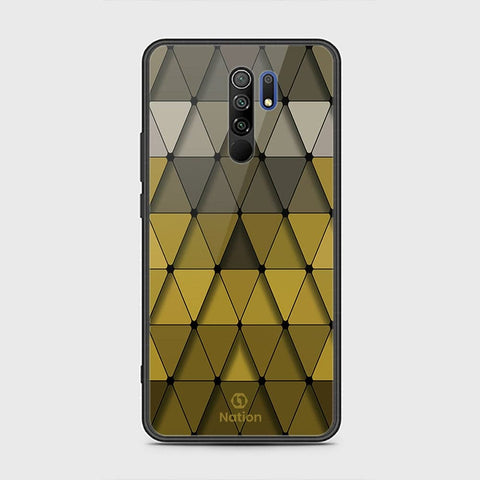 Xiaomi Redmi 9 Cover - ONation Pyramid Series - D31 - HQ Ultra Shine Premium Infinity Glass Soft Silicon Borders Case ( Fast Delivery )