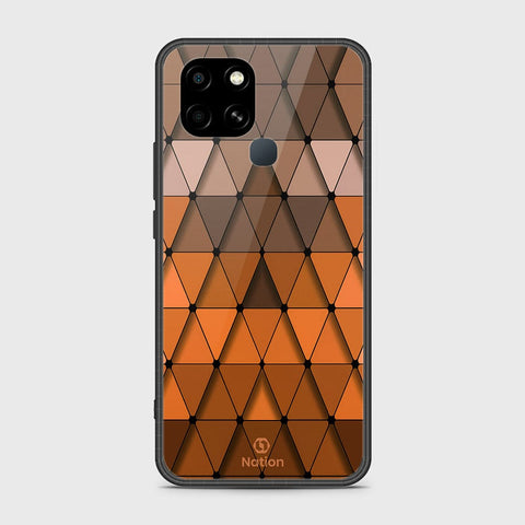 Infinix Smart 6 HD Cover- Onation Pyramid Series - HQ Ultra Shine Premium Infinity Glass Soft Silicon Borders Case