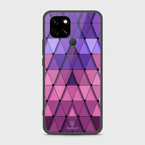 Infinix Smart 6 HD Cover- Onation Pyramid Series - HQ Ultra Shine Premium Infinity Glass Soft Silicon Borders Case