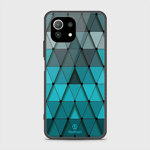 Xiaomi 11 Lite 5G NE Cover - Onation Pyramid Series - HQ Ultra Shine Premium Infinity Glass Soft Silicon Borders Case