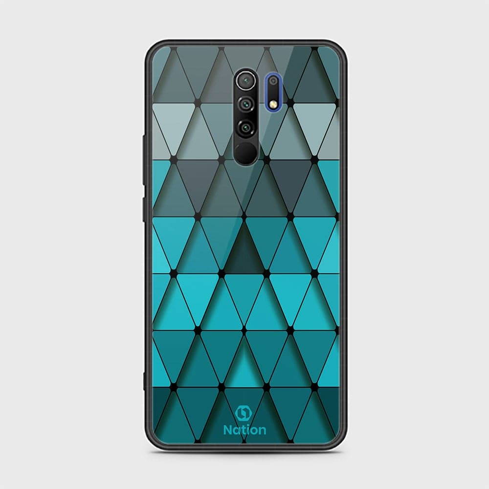 Xiaomi Redmi 9 Cover - ONation Pyramid Series - D273 - HQ Ultra Shine Premium Infinity Glass Soft Silicon Borders Case  ( Fast Delivery )