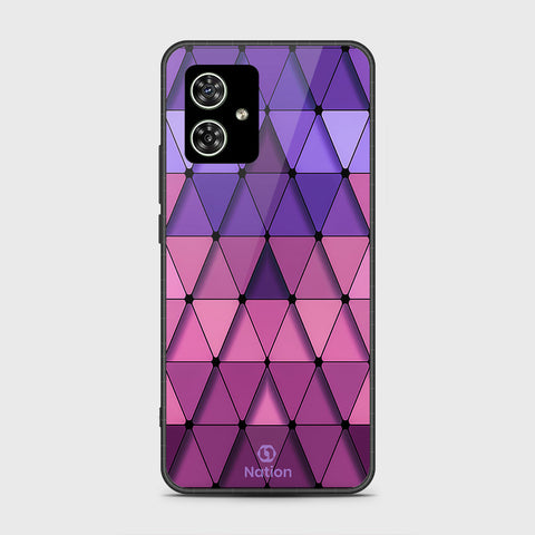 Motorola Moto G54 Cover- Onation Pyramid Series - HQ Ultra Shine Premium Infinity Glass Soft Silicon Borders Case