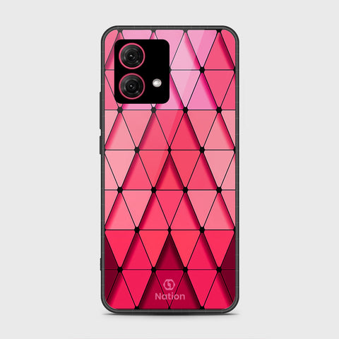 Motorola Moto G84 Cover - Onation Pyramid Series - HQ Ultra Shine Premium Infinity Glass Soft Silicon Borders Case