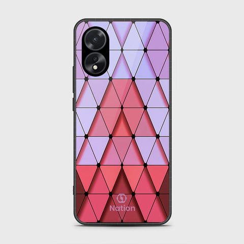 Oppo A38 Cover- Onation Pyramid Series - HQ Ultra Shine Premium Infinity Glass Soft Silicon Borders Case