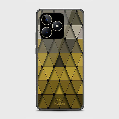 Realme C51 Cover- Onation Pyramid Series - HQ Ultra Shine Premium Infinity Glass Soft Silicon Borders Case