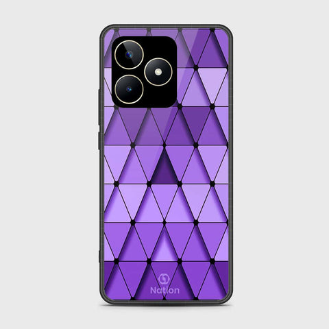 Realme Note 50 Cover- Onation Pyramid Series - HQ Ultra Shine Premium Infinity Glass Soft Silicon Borders Case