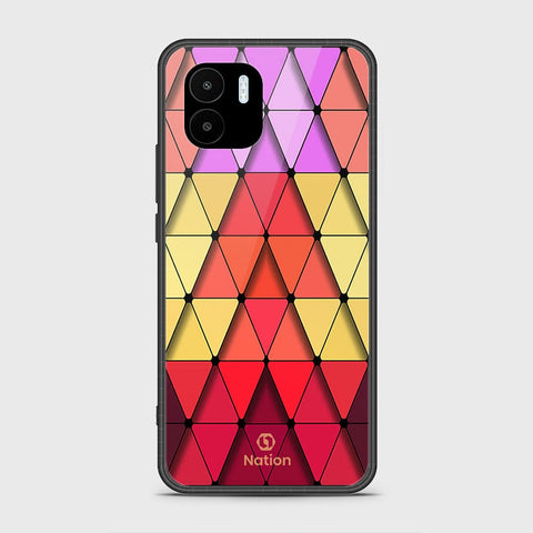 Xiaomi Poco C50 Cover - Onation Pyramid Series - HQ Ultra Shine Premium Infinity Glass Soft Silicon Borders Case