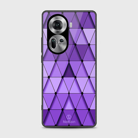 Oppo Reno 11 5G Cover- Onation Pyramid Series - HQ Ultra Shine Premium Infinity Glass Soft Silicon Borders Case