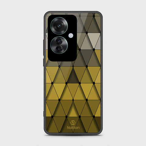 Oppo Reno 11F 5G Cover- Onation Pyramid Series - HQ Ultra Shine Premium Infinity Glass Soft Silicon Borders Case