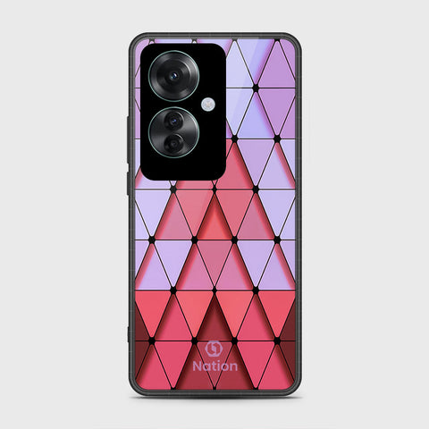 Oppo Reno 11F 5G Cover- Onation Pyramid Series - HQ Ultra Shine Premium Infinity Glass Soft Silicon Borders Case