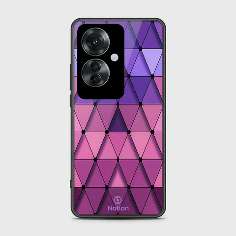 Oppo Reno 11F 5G Cover- Onation Pyramid Series - HQ Ultra Shine Premium Infinity Glass Soft Silicon Borders Case