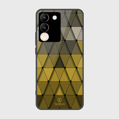 Vivo Y200 Cover- Onation Pyramid Series - HQ Ultra Shine Premium Infinity Glass Soft Silicon Borders Case