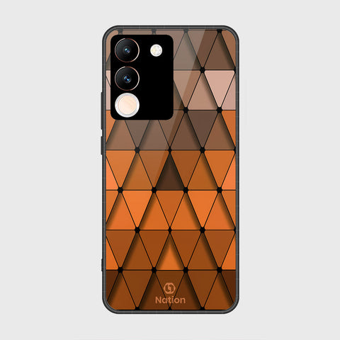 Vivo Y200 Cover- Onation Pyramid Series - HQ Ultra Shine Premium Infinity Glass Soft Silicon Borders Case