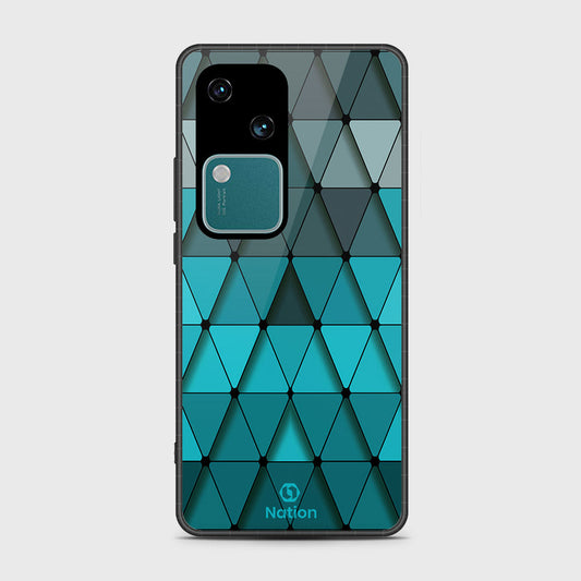 Vivo V30 Cover- Onation Pyramid Series - HQ Ultra Shine Premium Infinity Glass Soft Silicon Borders Case (Fast Delivery)