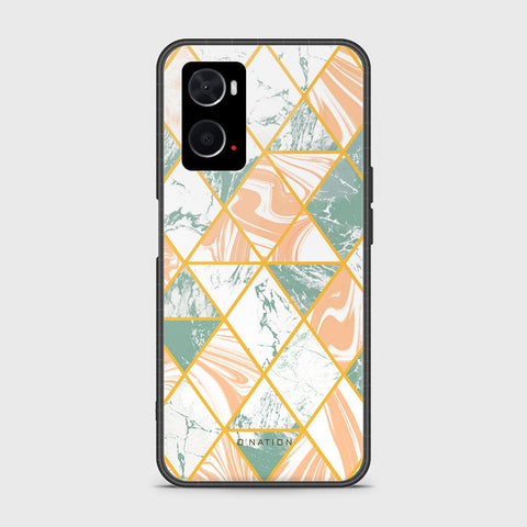 Oppo A96 4G Cover - O'Nation Shades of Marble Series - HQ Ultra Shine Premium Infinity Glass Soft Silicon Borders Case