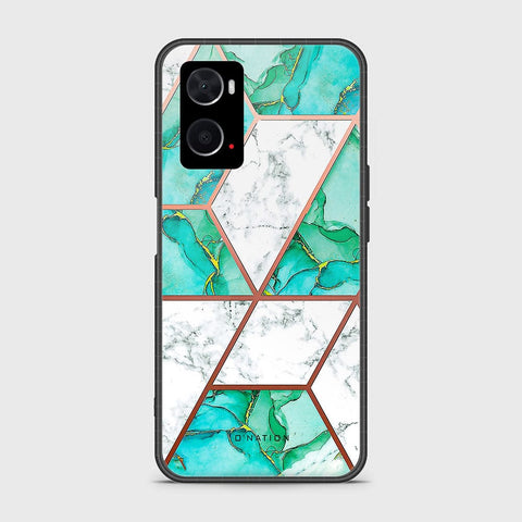 Oppo A96 4G Cover - O'Nation Shades of Marble Series - HQ Ultra Shine Premium Infinity Glass Soft Silicon Borders Case