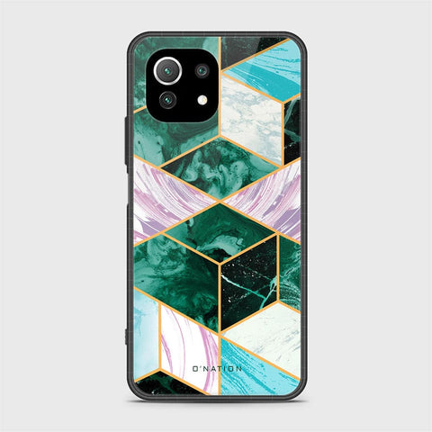 Xiaomi 11 Lite 5G NE Cover - O'Nation Shades of Marble Series - HQ Ultra Shine Premium Infinity Glass Soft Silicon Borders Case