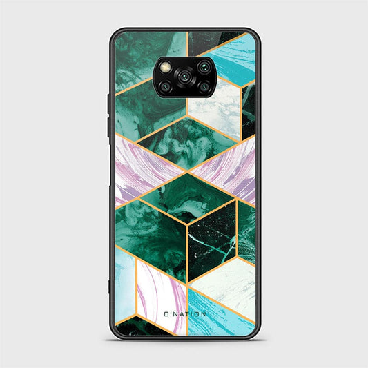 Xiaomi Poco X3 Cover - O'Nation Shades of Marble Series - D9 - HQ Ultra Shine Premium Infinity Glass Soft Silicon Borders Case ( Fast Delivery )