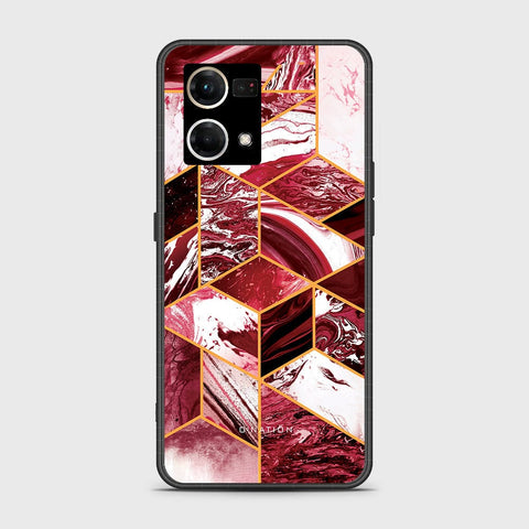 Oppo Reno 7 4G Cover - O'Nation Shades of Marble Series - HQ Ultra Shine Premium Infinity Glass Soft Silicon Borders Case