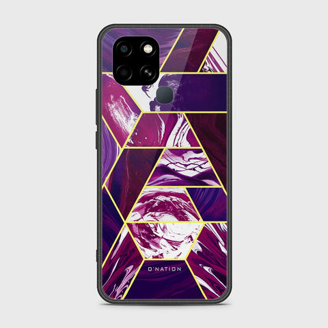 Infinix Smart 6 HD Cover - O'Nation Shades of Marble Series - HQ Ultra Shine Premium Infinity Glass Soft Silicon Borders Case