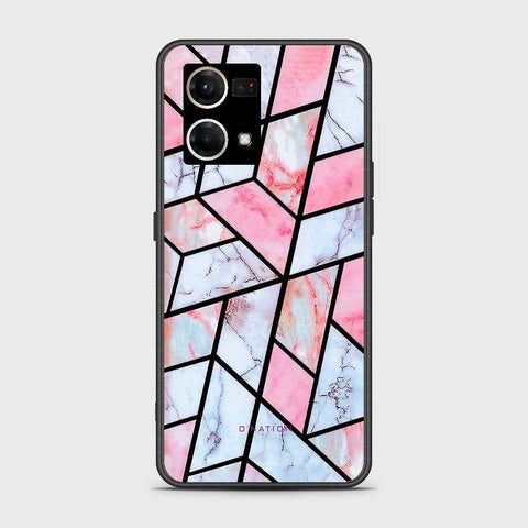 Oppo Reno 7 4G Cover - O'Nation Shades of Marble Series - HQ Ultra Shine Premium Infinity Glass Soft Silicon Borders Case