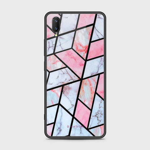 Vivo V11 Cover - O'Nation Shades of Marble Series - HQ Ultra Shine Premium Infinity Glass Soft Silicon Borders Case