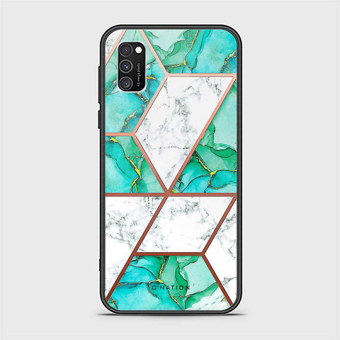 Samsung Galaxy A03s Cover - O'Nation Shades of Marble Series - HQ Ultra Shine Premium Infinity Glass Soft Silicon Borders Case