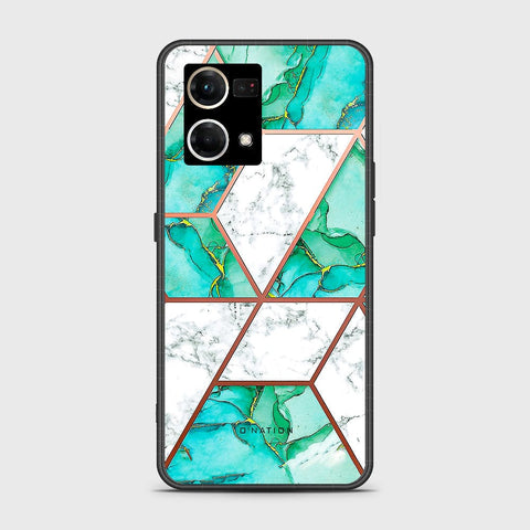 Oppo Reno 7 4G Cover - O'Nation Shades of Marble Series - HQ Ultra Shine Premium Infinity Glass Soft Silicon Borders Case