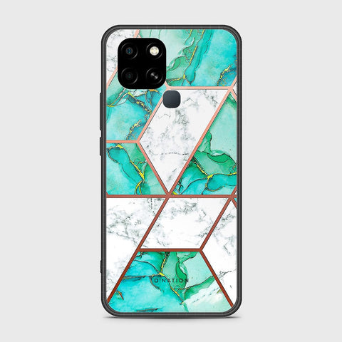 Infinix Smart 6 HD Cover - O'Nation Shades of Marble Series - HQ Ultra Shine Premium Infinity Glass Soft Silicon Borders Case