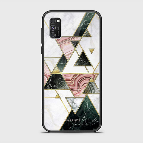 Samsung Galaxy A03s Cover - O'Nation Shades of Marble Series - HQ Ultra Shine Premium Infinity Glass Soft Silicon Borders Case