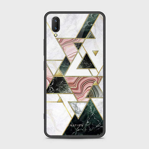 Vivo V11 Cover - O'Nation Shades of Marble Series - HQ Ultra Shine Premium Infinity Glass Soft Silicon Borders Case