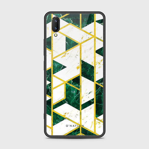 Vivo V11 Cover - O'Nation Shades of Marble Series - HQ Ultra Shine Premium Infinity Glass Soft Silicon Borders Case