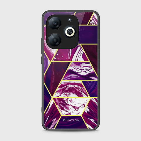 Infinix Smart 8 Plus Cover- O'Nation Shades of Marble Series - HQ Ultra Shine Premium Infinity Glass Soft Silicon Borders Case