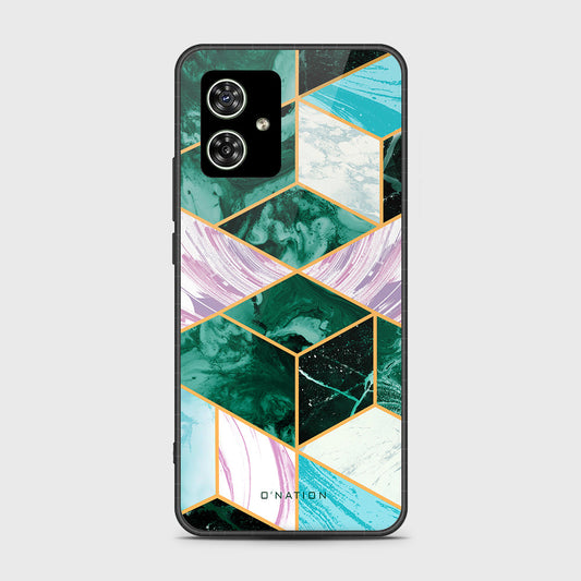 Motorola Moto G54 Cover- O'Nation Shades of Marble Series - HQ Ultra Shine Premium Infinity Glass Soft Silicon Borders Case