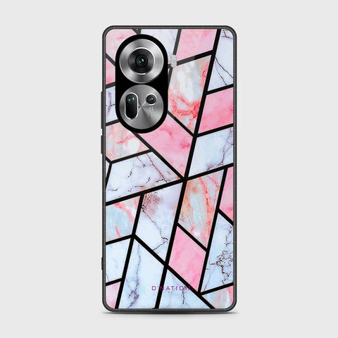 Oppo Reno 11 5G Cover- O'Nation Shades of Marble Series - HQ Ultra Shine Premium Infinity Glass Soft Silicon Borders Case