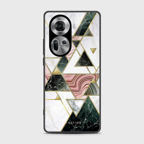 Oppo Reno 11 5G Cover- O'Nation Shades of Marble Series - HQ Ultra Shine Premium Infinity Glass Soft Silicon Borders Case