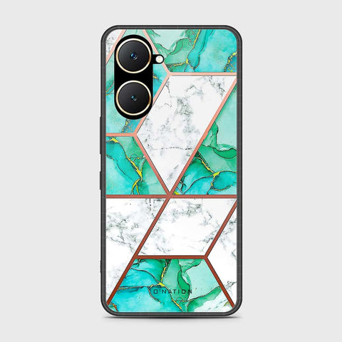 Vivo Y18 Cover- O'Nation Shades of Marble Series - HQ Ultra Shine Premium Infinity Glass Soft Silicon Borders Case