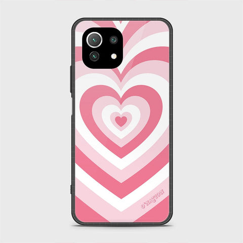 Xiaomi 11 Lite 5G NE Cover - O'Nation Heartbeat Series - HQ Ultra Shine Premium Infinity Glass Soft Silicon Borders Case