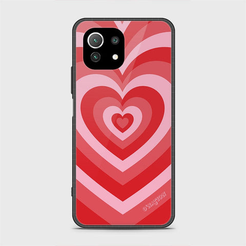 Xiaomi 11 Lite 5G NE Cover - O'Nation Heartbeat Series - HQ Ultra Shine Premium Infinity Glass Soft Silicon Borders Case