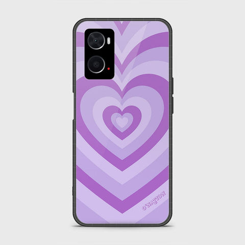 Oppo A96 4G Cover - O'Nation Heartbeat Series - HQ Ultra Shine Premium Infinity Glass Soft Silicon Borders Case