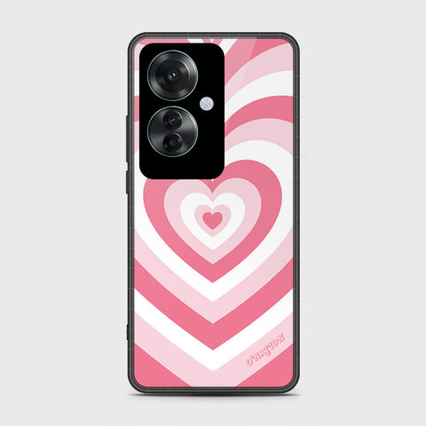 Oppo Reno 11F 5G Cover- O'Nation Heartbeat Series - HQ Ultra Shine Premium Infinity Glass Soft Silicon Borders Case