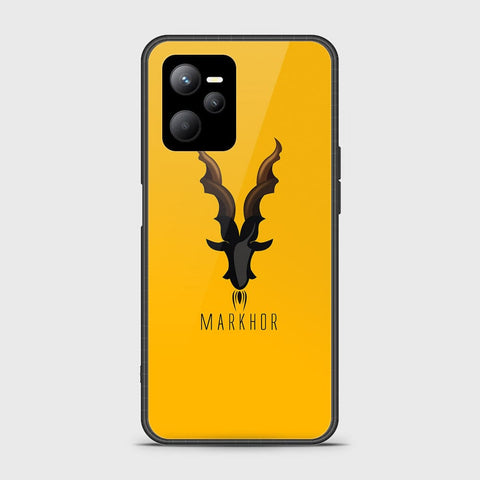 Realme V25 Cover - Markhor Series - D34 - HQ Ultra Shine Premium Infinity Glass Soft Silicon Borders Case ( Fast Delivery )