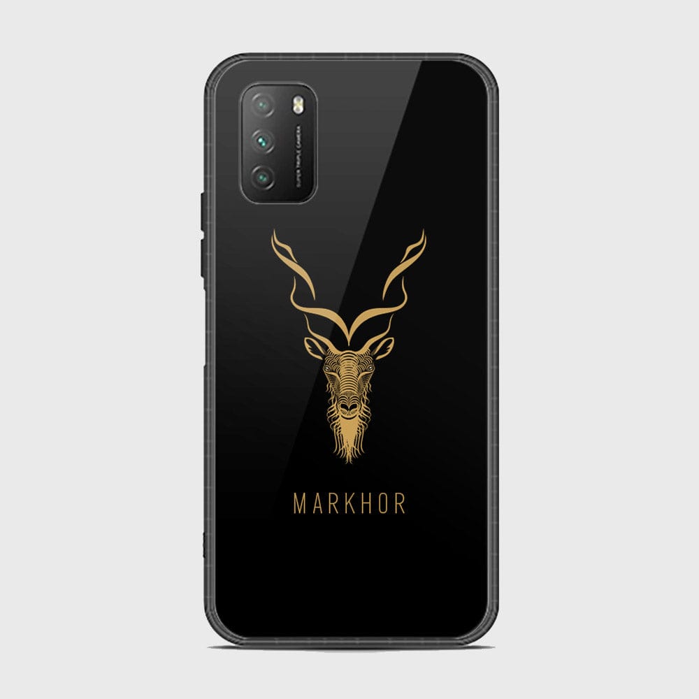 Xiaomi Poco M3 Cover - Markhor Series - HQ Ultra Shine Premium Infinity Glass Soft Silicon Borders Case (Fast Delivery)