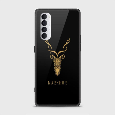 Oppo Reno 4 Pro Cover - Markhor Series - HQ Ultra Shine Premium Infinity Glass Soft Silicon Borders Case ( Fast Delivery )