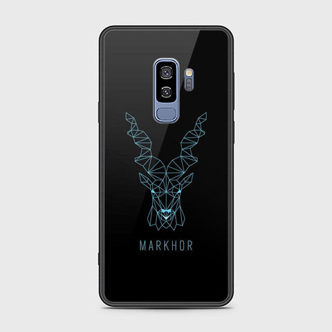 Samsung Galaxy S9 Plus Cover - Design 31 - Markhor Series - HQ Ultra Shine Premium Infinity Glass Soft Silicon Borders Case (Fast Delivery)