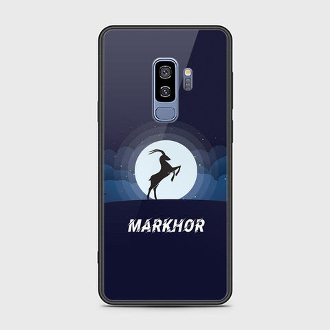 Samsung Galaxy S9 Plus Cover - Design 31 - Markhor Series - HQ Ultra Shine Premium Infinity Glass Soft Silicon Borders Case (Fast Delivery)