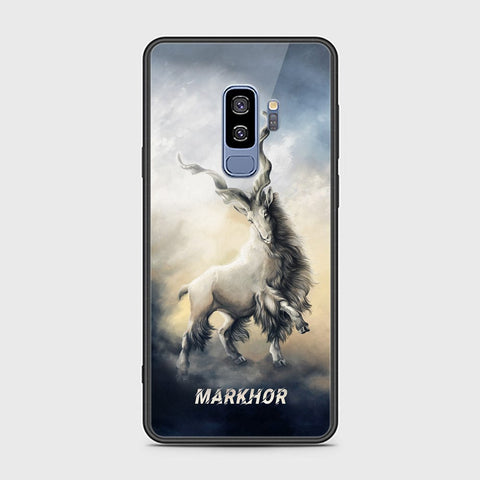 Samsung Galaxy S9 Plus Cover - Design 31 - Markhor Series - HQ Ultra Shine Premium Infinity Glass Soft Silicon Borders Case (Fast Delivery)