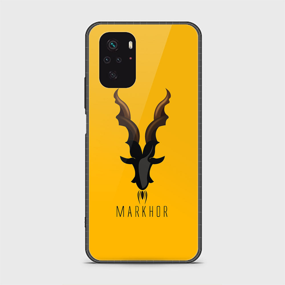 Xiaomi Redmi Note 10 4G Cover - Markhor Series - D23 - HQ Ultra Shine Premium Infinity Glass Soft Silicon Borders Case ( Fast delivery )